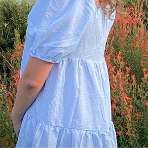 Blue baby doll sundress